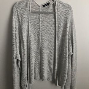 Gray Loose-fitting Cardigan